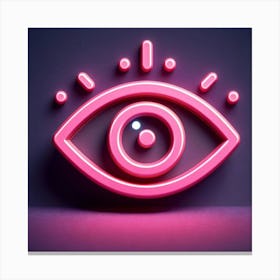 Neon Eye Canvas Print