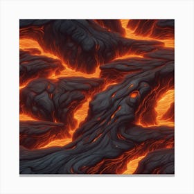 Lava Art Canvas Print