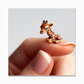 Tiny Giraffe Canvas Print