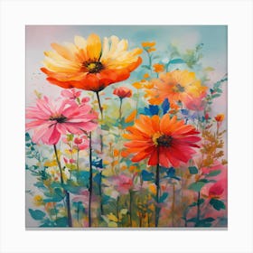 Flowers In Bloom Canvas Print