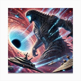 A Sci Fi Scene Featuring Voidra, The Singularity M Canvas Print