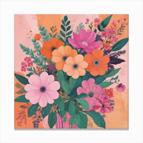 Bouquet Of Flowers Canvas Print