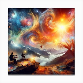 Elements Of A Painting Canvas Print