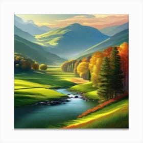 Landscape Painting 108 Canvas Print