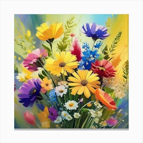 Flowers In A Vase 6 Canvas Print