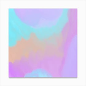Abstract Painting in Pastel Swirls Canvas Print