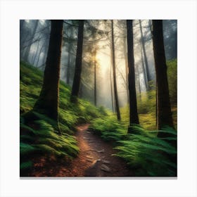 Path Through The Forest 17 Canvas Print