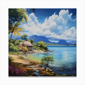 AI Ethereal Waters: Serene Symphony Canvas Print
