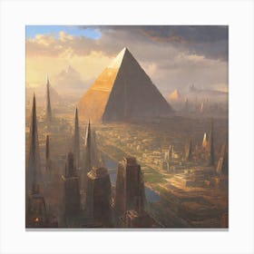 Pyramids Of Giza Canvas Print