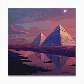 A Pyramids Of Giza Lofi Illustration 1719955209 2 Canvas Print