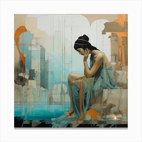 'The Lady Of The Lake' Canvas Print