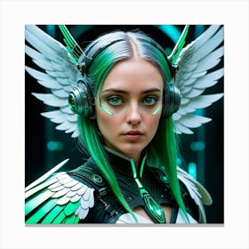 Green Angel Canvas Print