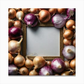 Onion Frame 3 Canvas Print