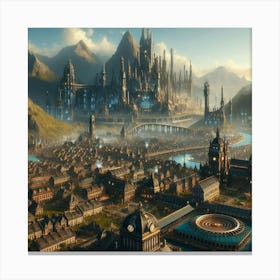 Fantasy City 3 Canvas Print