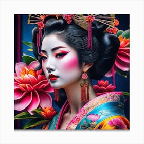 Geisha 179 Canvas Print