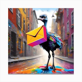 Ostrich Mail Canvas Print