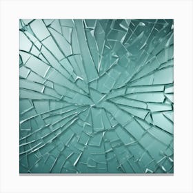 Broken Glass Stock Videos & Royalty-Free Footage Canvas Print