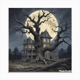 Haunted House Canvas Print