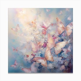 Butterflies In The Garden Canvas Print