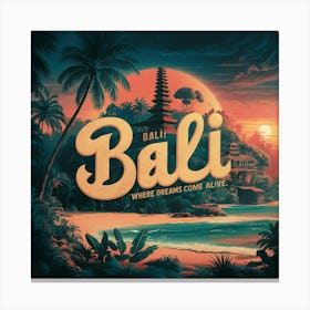 Bali Canvas Print