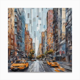 New York City Taxis Canvas Print