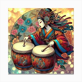 Japan Geisha Visual 120 Canvas Print