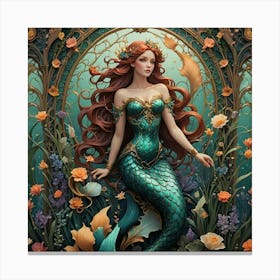 Mermaid 36 Canvas Print