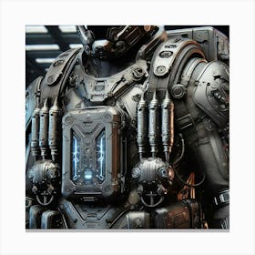 Asterian Shock Troopers Exo Suits Detailed Canvas Print