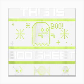 This Is Boo Sheet Halloween Canvas Print