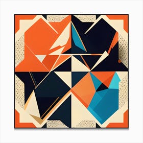 Geometric Abstract Painting Canvas Print