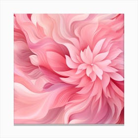 Pink Flower Wallpaper Canvas Print