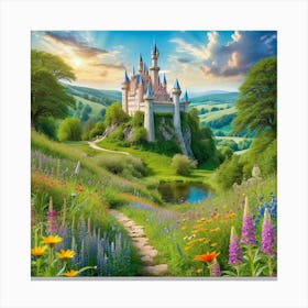 Cinderella Castle 7 Canvas Print