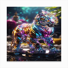  The Colorful Amazing  Tiger Canvas Print