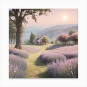 Lavender Field 4 Canvas Print