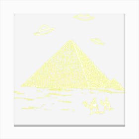 Ufo Pyramid Alien Canvas Print