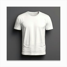 Mock Up Tshirt Blank Plain Cotton Unprinted Simple Minimalist Canvas Customizable Basic (1) Canvas Print