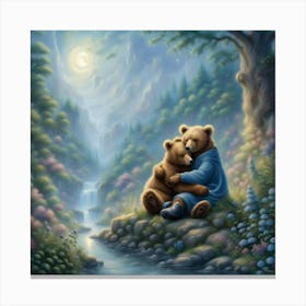 bear hugs Canvas Print