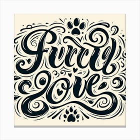 Furry Love Canvas Print