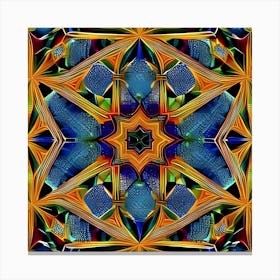 Psychedelic Star Canvas Print