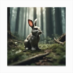 Rabbit In The Forest 47 Canvas Print