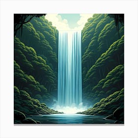 Cascading Waterfall Canvas Print