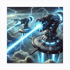 Ion Cannons Long Range Firepower Canvas Print