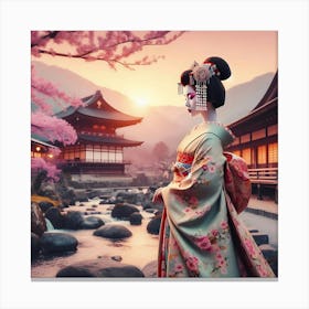 Geishaart118 Canvas Print