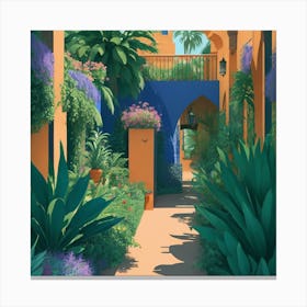 Morocco Garden Canvas Print