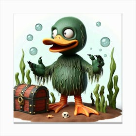 Duck Creature from the Black lagoon 7 Canvas Print