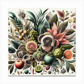 Fruits And Vegetables Canvas Print