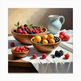 Fruit Bowls Canvas Print