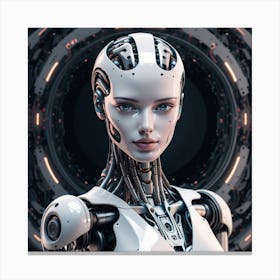 Robot Woman 35 Canvas Print