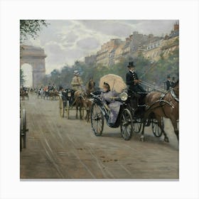 Arc De Triomphe Paris Canvas Print