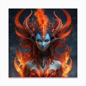 Fire Demon Canvas Print